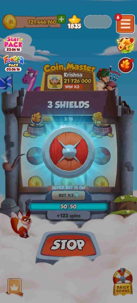 Coin Master Free Spins: Shields