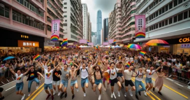 Hong Kong gay couples march 1